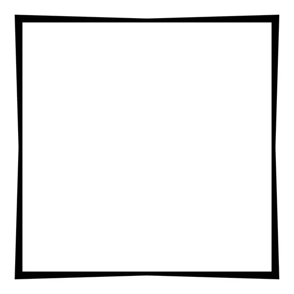 Lignes croisées formant une forme carrée — Image vectorielle