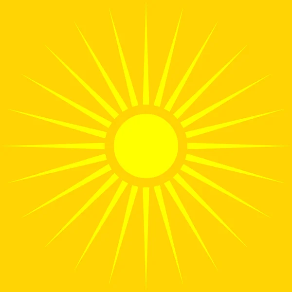 Symbole soleil d'été — Image vectorielle