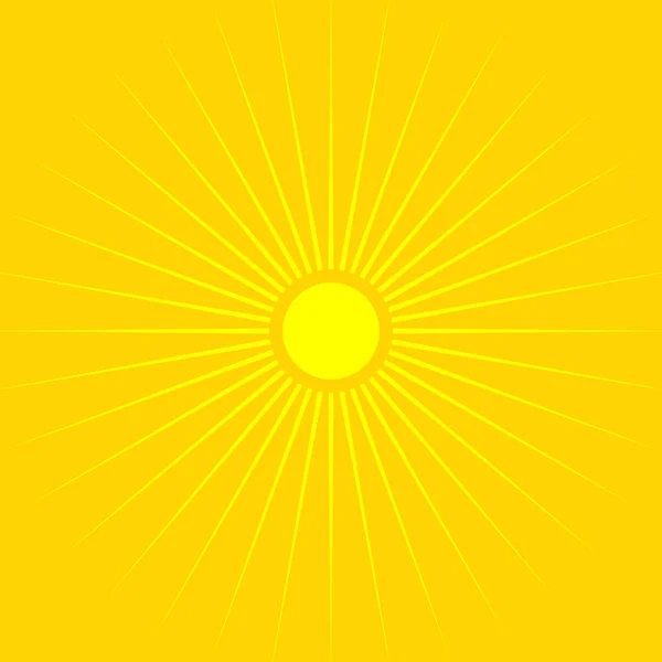 Σύμβολο του ήλιου το καλοκαίρι — Διανυσματικό Αρχείο