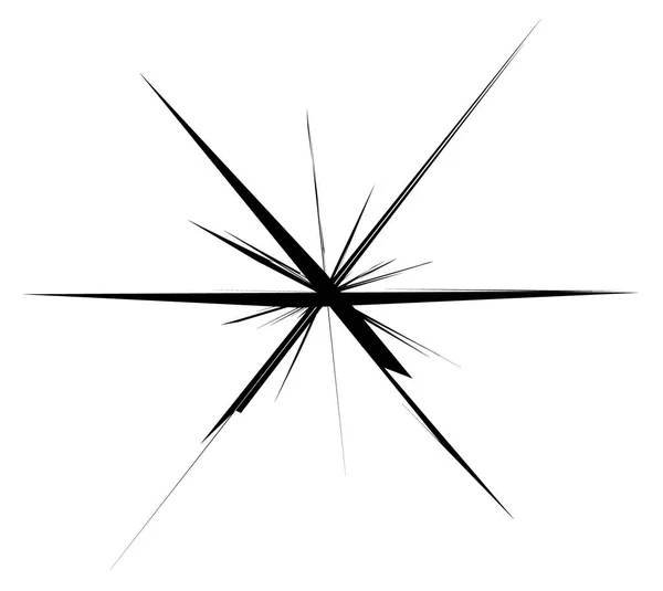 Lignes radiales en forme de coup de soleil — Image vectorielle