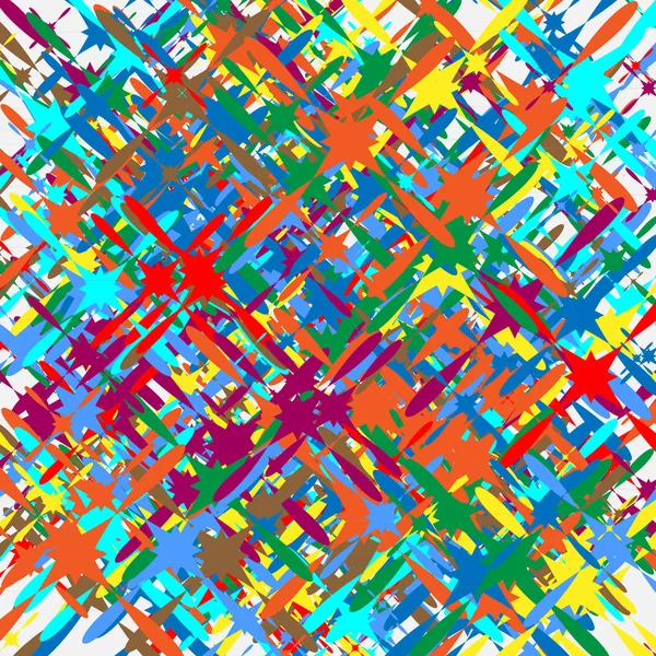 Kleurrijke willekeurige overlappende vormen — Stockvector