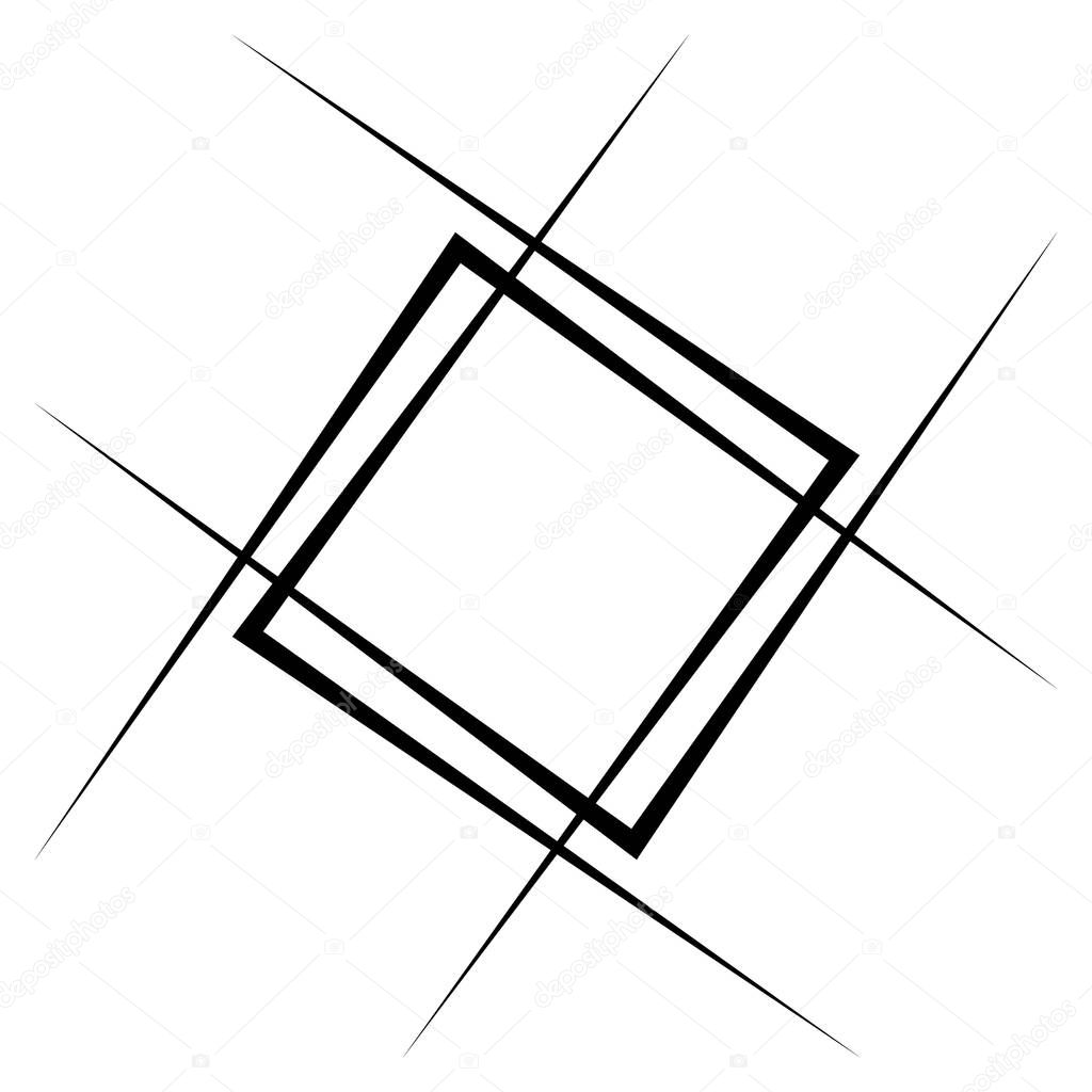 Рамка квадратная из линий