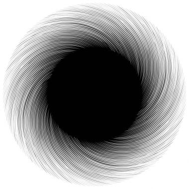 Geometrik sinirli spiral şekli
