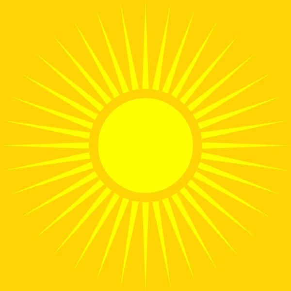 Sol de verão símbolo —  Vetores de Stock