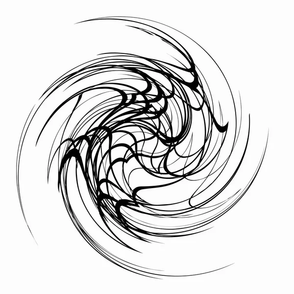 Forma con distorsión espiral — Vector de stock