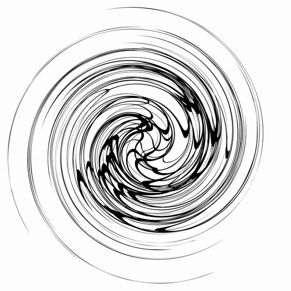 Form mit spiralförmiger Verzerrung — Stockvektor