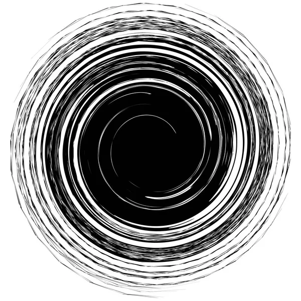 Forma geométrica espiral afilada — Vector de stock