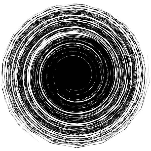Forma geometrica a spirale tagliente — Vettoriale Stock