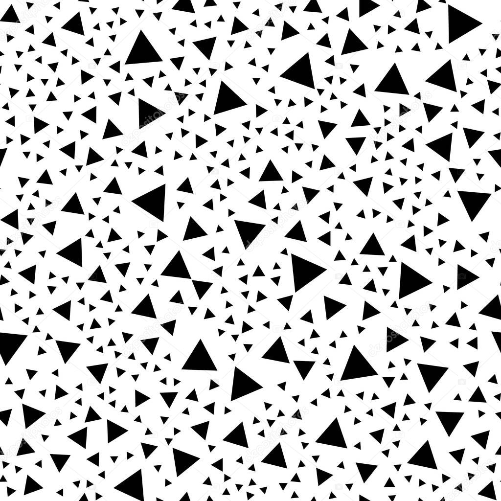 Seamless pattern with random scattered shapes