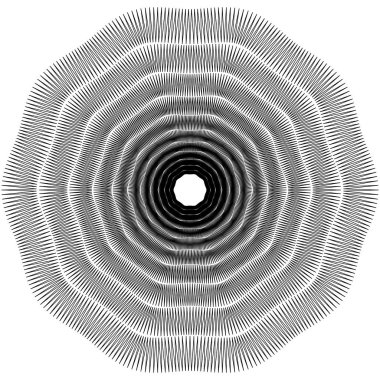 konsantrik dairesel desen 