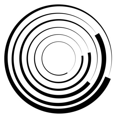 Radyal, yayılan dairesel grafik.