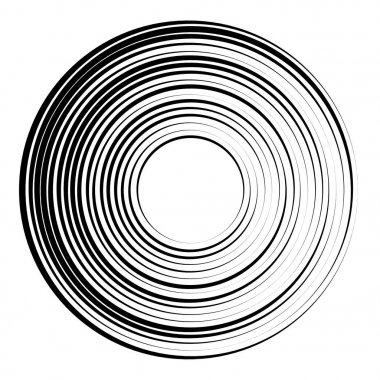 Radyal, yayılan dairesel grafik.