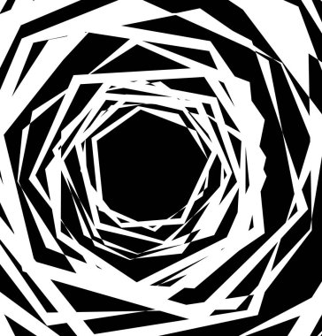 Geometrik hipnotik girdap.