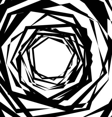 Geometrik hipnotik girdap.