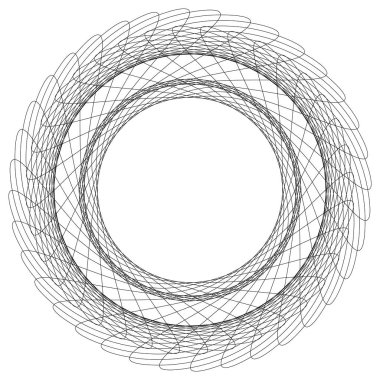 Geometrik daire oluşturan satırları yayılan