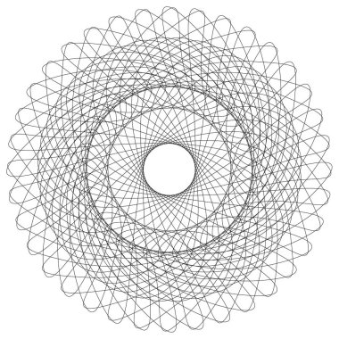 Geometrik daire oluşturan satırları yayılan