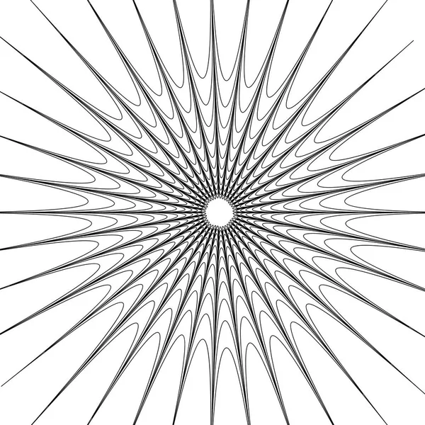 Concentric circular pattern — Stock Vector