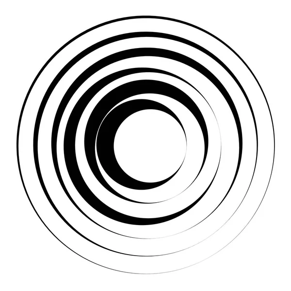 Radial, graphique circulaire rayonnant . — Image vectorielle