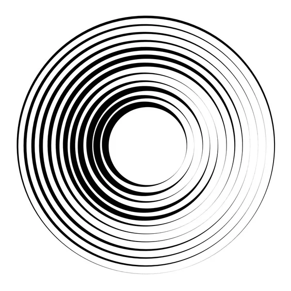 ラジアル、放射の円形グラフィック. — ストックベクタ