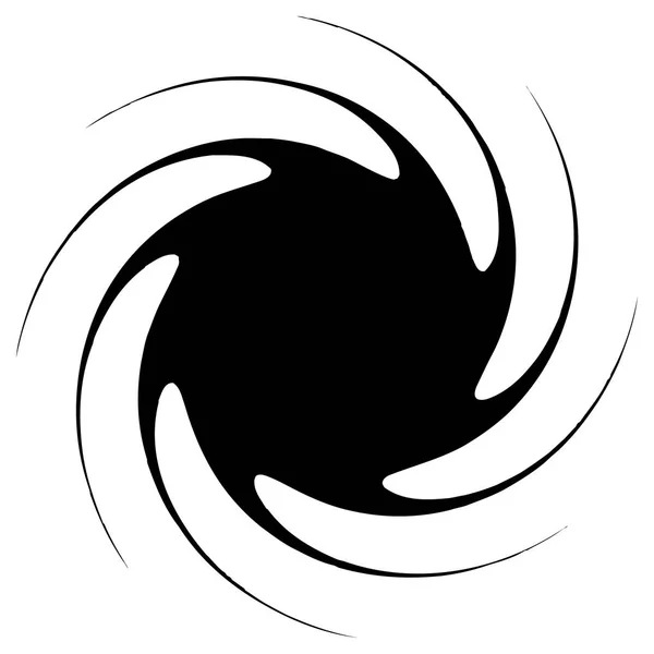 Kontur einer abstrakten Spiralform — Stockvektor