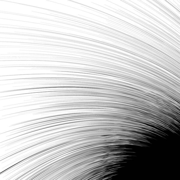 Абстрактная черно-белая спиральная иллюстрация
