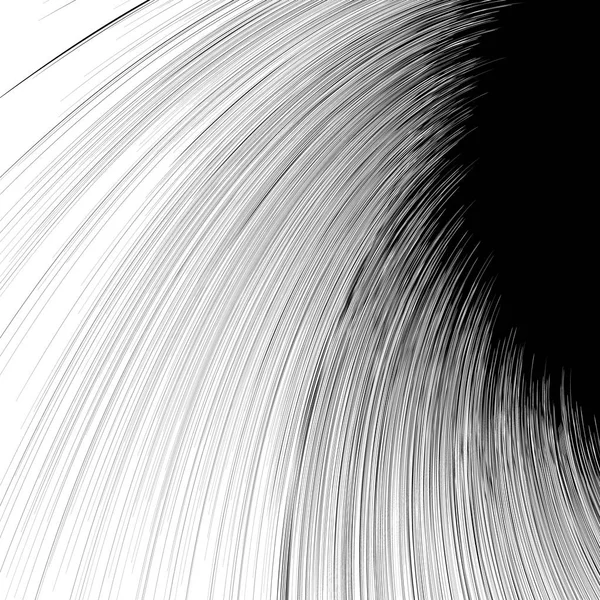 Abstraktní spirála černé a bílé ilustrace — Stockový vektor
