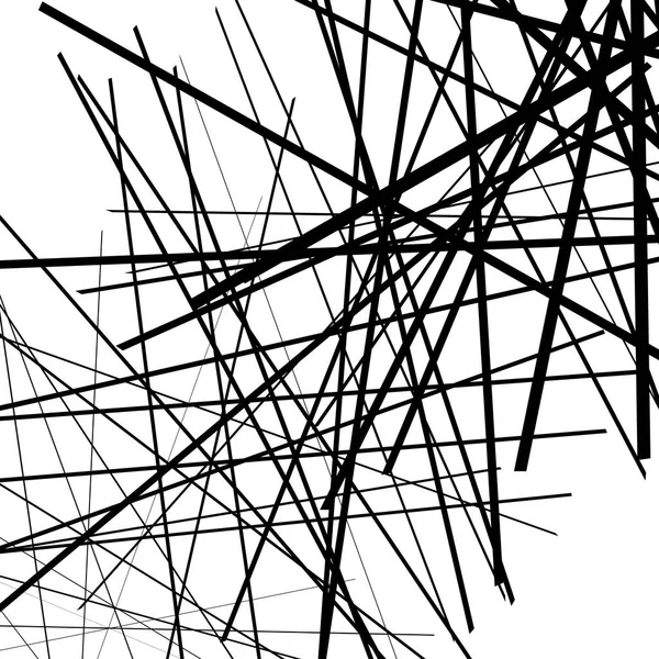 Arte geométrico de líneas de intersección aleatorias — Vector de stock