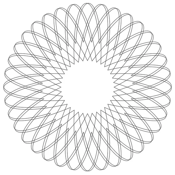 Okrągły wzór geometryczny — Wektor stockowy