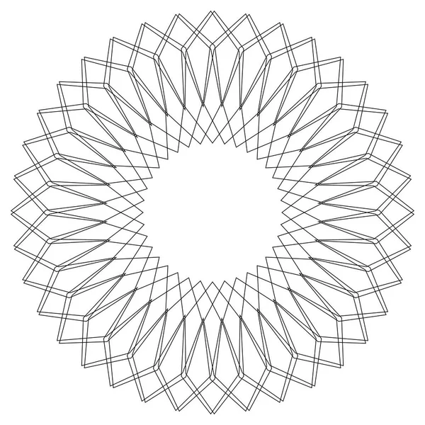 Dairesel geometrik desen — Stok Vektör