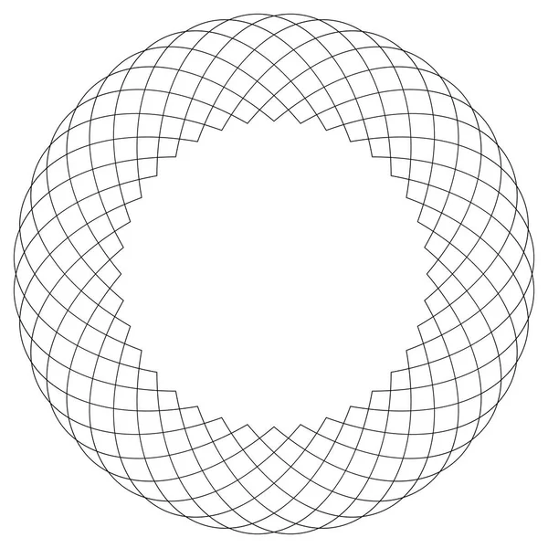 Geometric circular pattern — Stock Vector