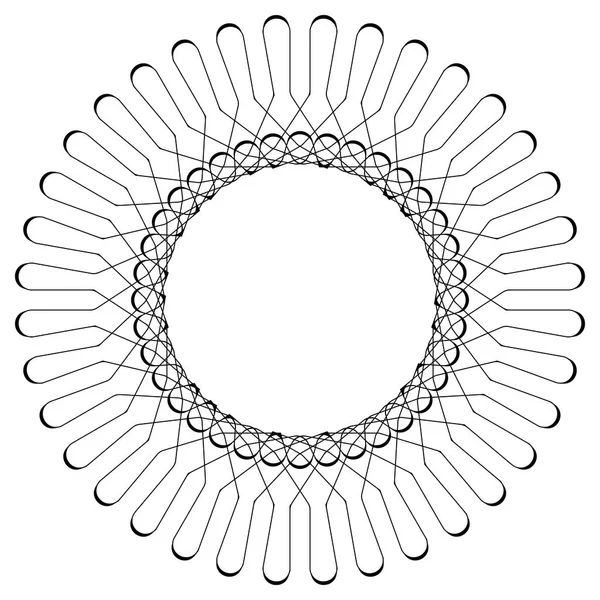 Геометрический круговой узор — стоковый вектор