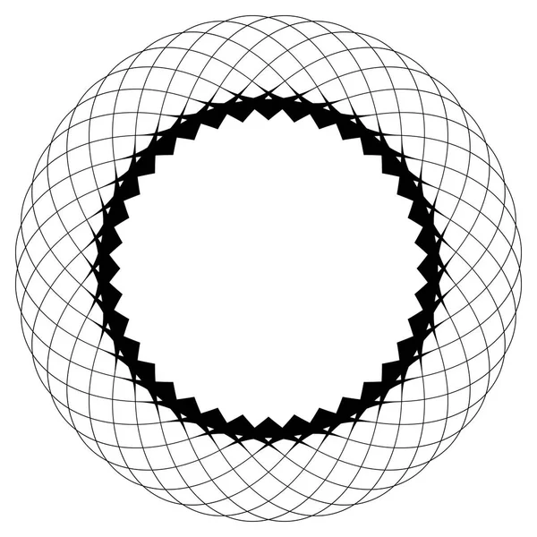 Okrągły wzór geometryczny — Wektor stockowy