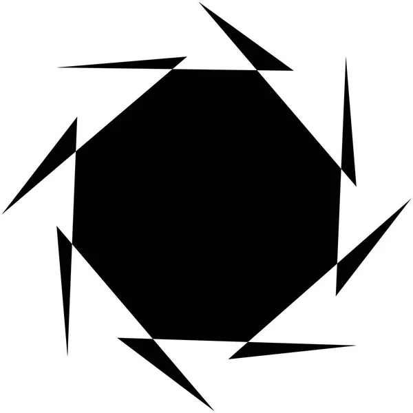 Абстрактная черно-белая спиральная иллюстрация — стоковый вектор