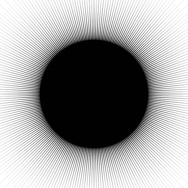 径向、 辐射线抽象元素. — 图库矢量图片