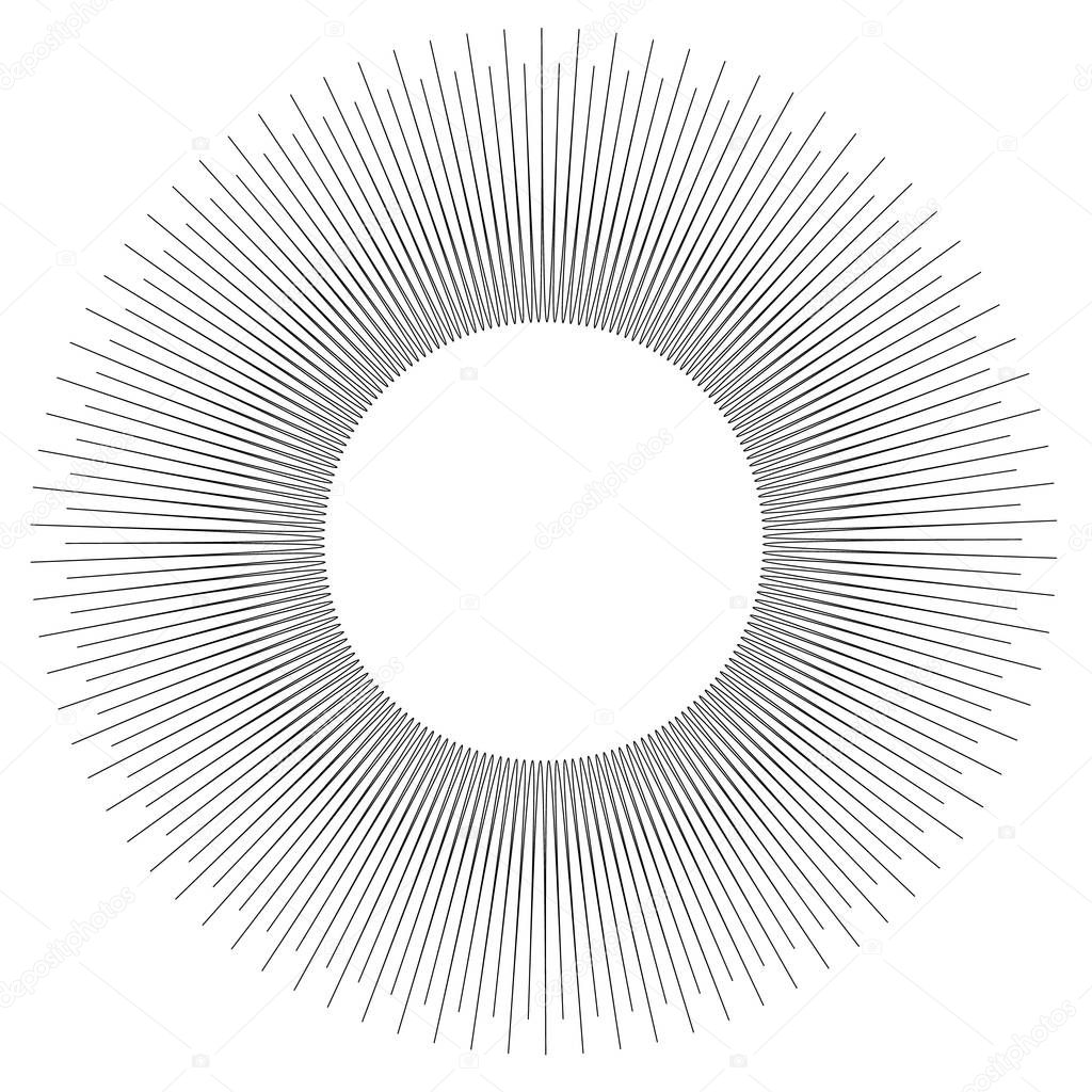 Concentric circular pattern 