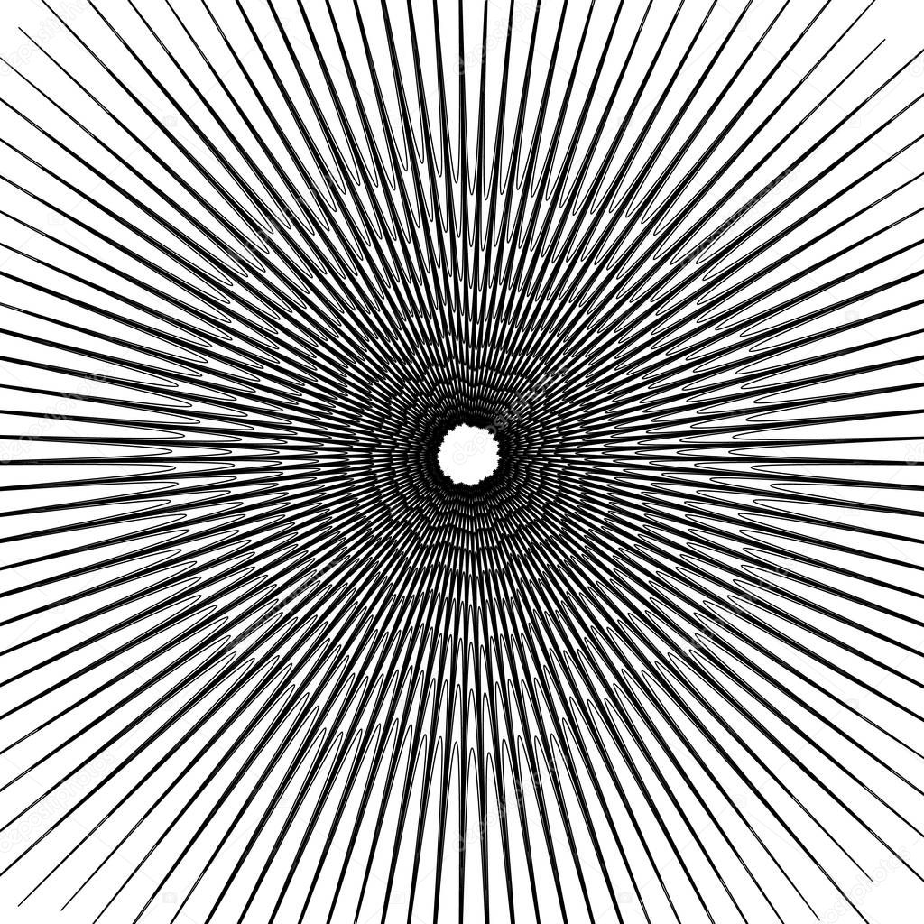 Concentric circular pattern 