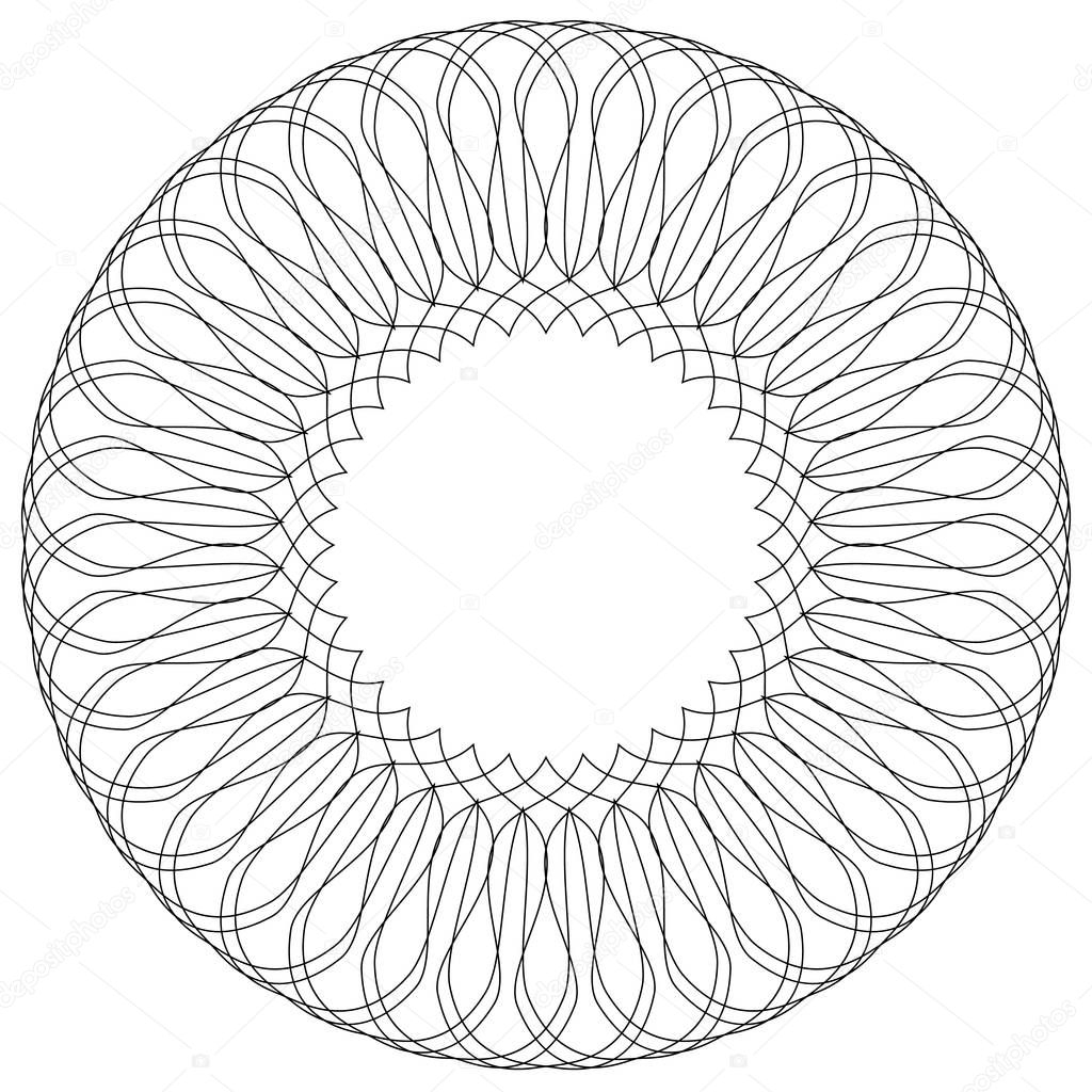 Geometric circular pattern