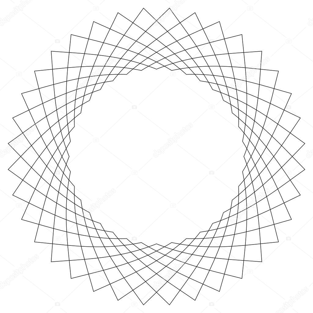 Geometric circular pattern