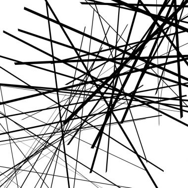 Geometrik rasgele kesişen çizgiler sanatı 