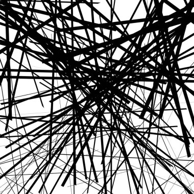 Geometrik rasgele kesişen çizgiler sanatı 