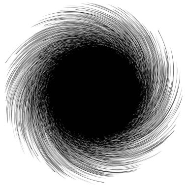 Radyal çizgiler dönen desen