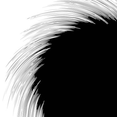 Radyal çizgiler dönen desen