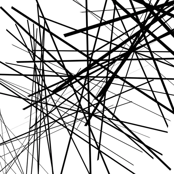 Arte geométrico de líneas de intersección aleatorias — Archivo Imágenes Vectoriales