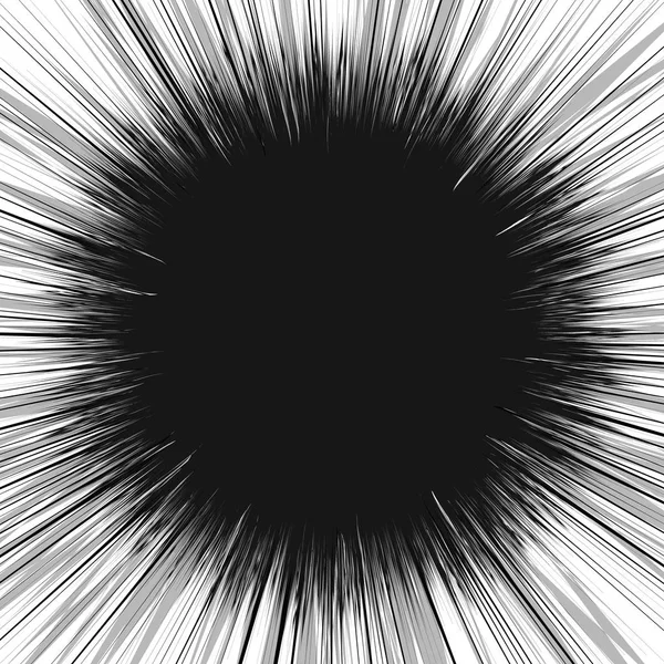 Líneas radiales rayos ilustración abstracta — Vector de stock