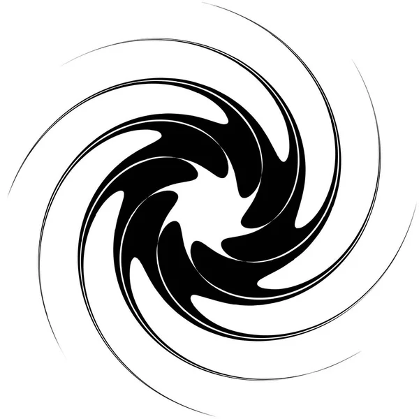 Abstract ilustração em espiral preto e branco —  Vetores de Stock