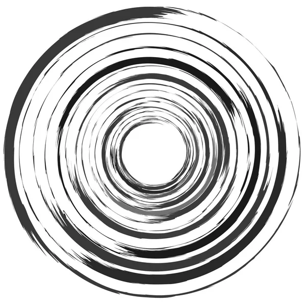 Geometrische hypnotische vortex. — Stockvector