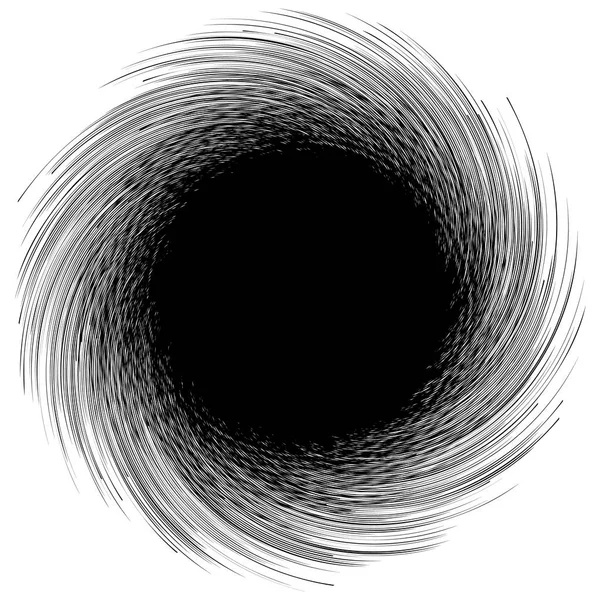 Patroon van roterende radiale lijnen — Stockvector