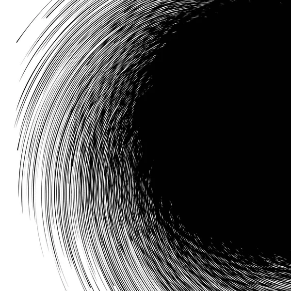 Patroon van roterende radiale lijnen — Stockvector