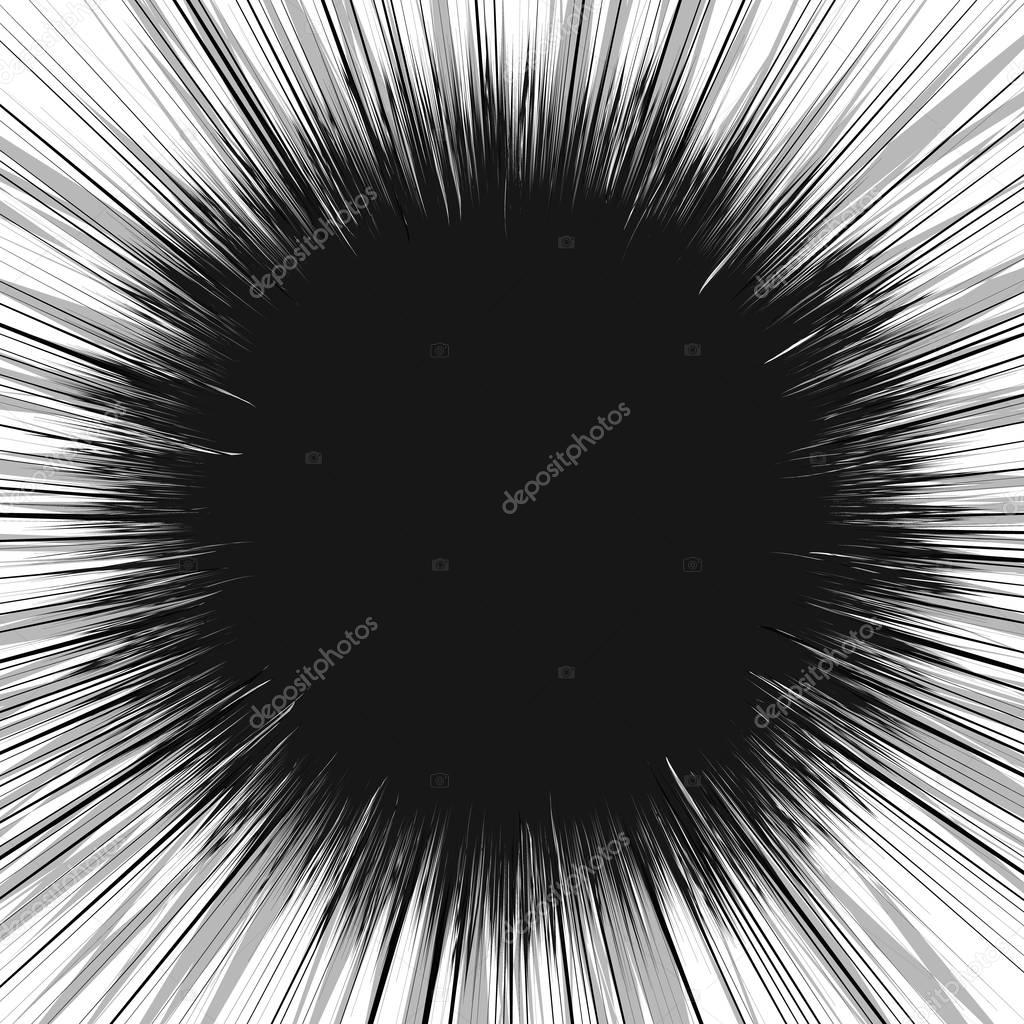 Radial lines rays abstract illustration 