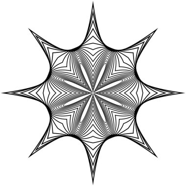 Siyah ve Beyaz dairesel öğesi